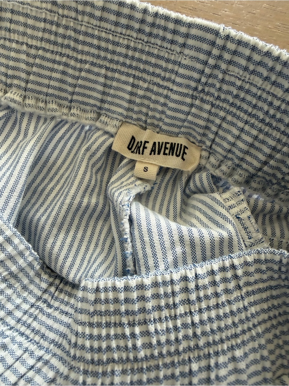 Djerf Avenue Blue Striped Cotton Short Set - Picture 6 of 6